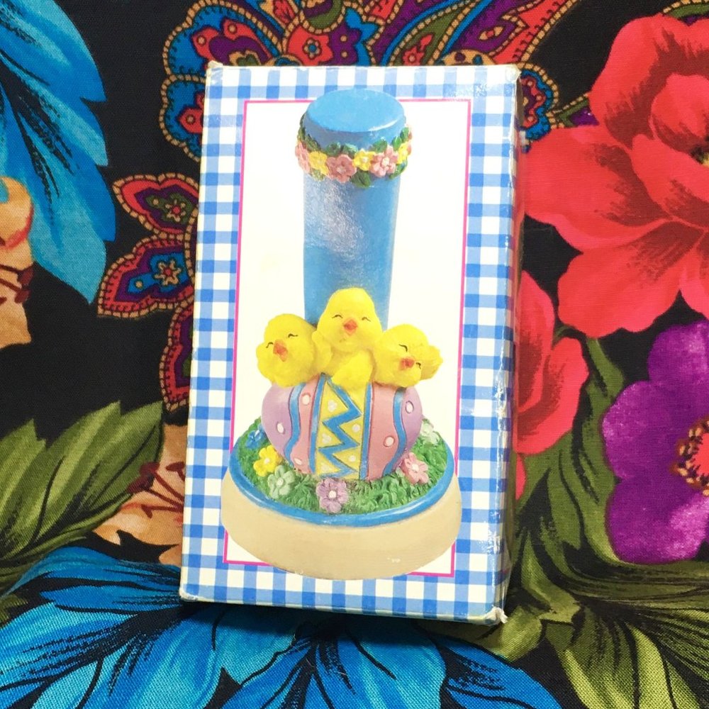 VINTAGE POLYSTONE " HAPPY EASTER " CHARACTER COOKIE STAMP by GIFTCO